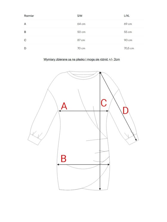 BeWear BeWear Sukienka dzianinowa b298 Brązowy Baggy Fit
