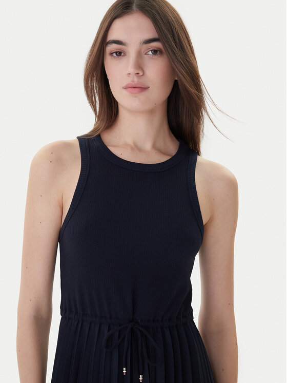 Tommy Hilfiger Tommy Hilfiger Kasdieninė suknelė WW0WW39342 Tamsiai mėlyna Regular Fit