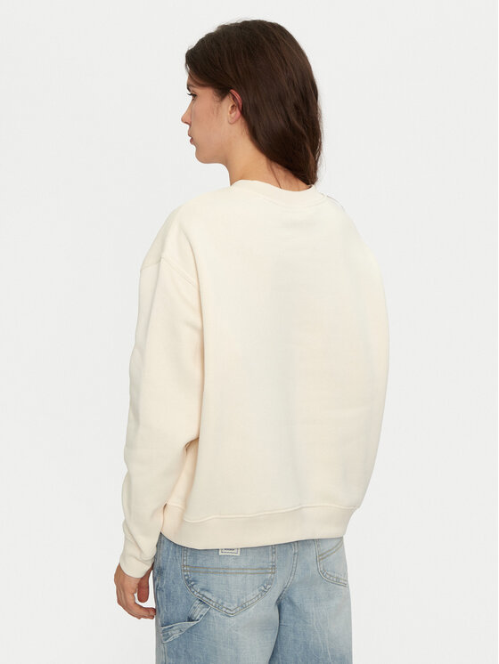 Lee Lee Pulóver 112355170 Fehér Relaxed Fit