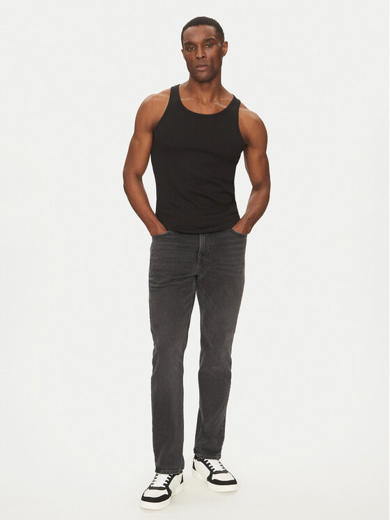 Jack&Jones Jack&Jones Tank top marškinėliai Islington 12273156 Juoda Slim Fit