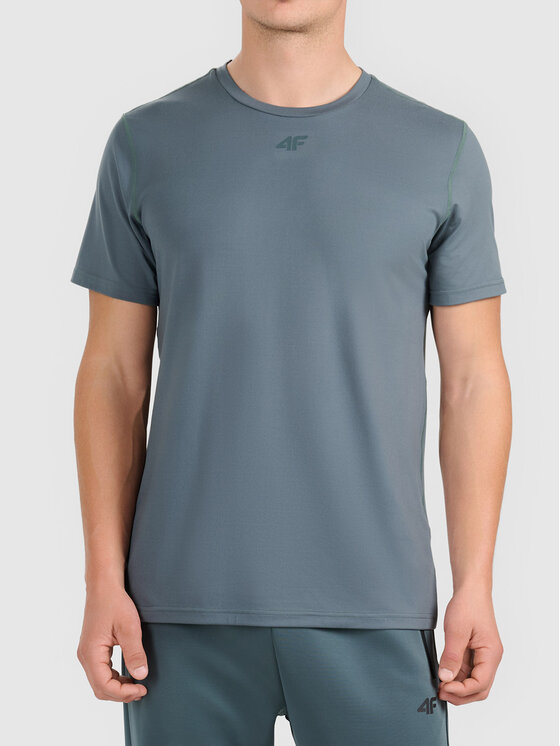 4F 4F T-Shirt 4FWAW26TFTSM2354-40S Zielony ciemny Active Fit