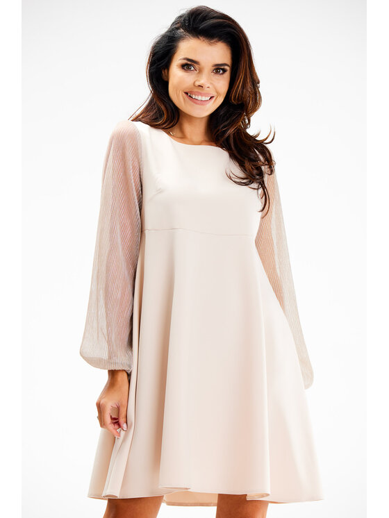 Awama Awama Abito da sera A622 Beige Basic Fit