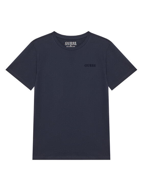 Guess Guess T-Shirt L5YI39 K8HM4 Tmavomodrá Regular Fit