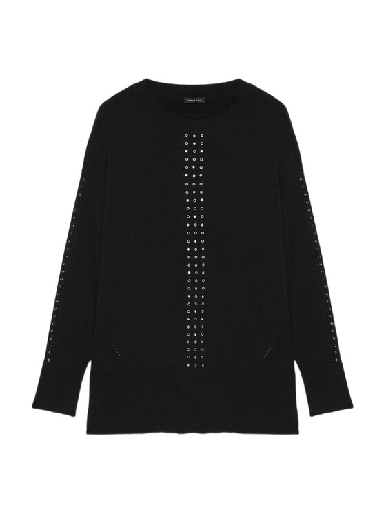 Fiorella Rubino Fiorella Rubino Sweter M719L008101N033 Czarny Regular Fit