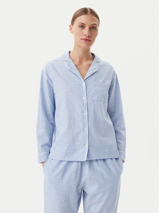 Hunkemöller Hunkemöller Pyjama-T-Shirt 301491 Himmelblau Regular Fit