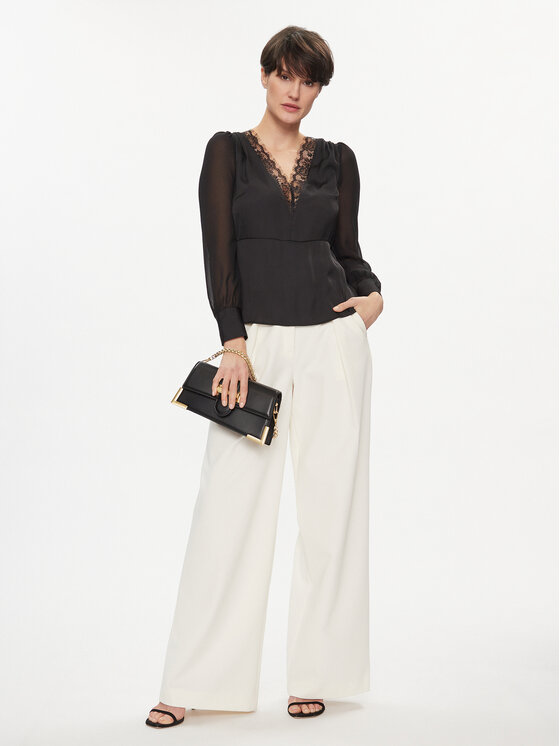 Morgan Morgan Bluse 241-OSERA Schwarz Regular Fit
