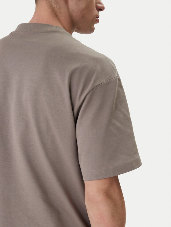 HUGO HUGO Marškinėliai Dinkee 50525765 Smėlio Oversize