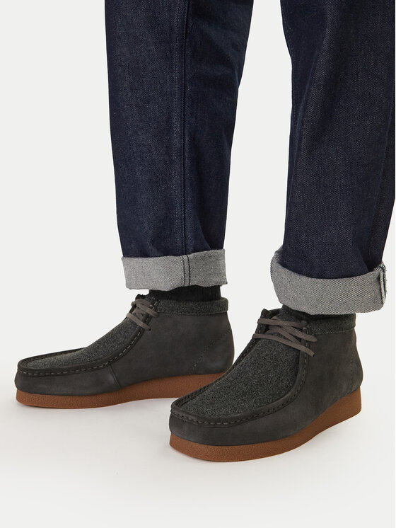 Clarks Clarks Trzewiki WallabeeEVO BT 26183994 Szary