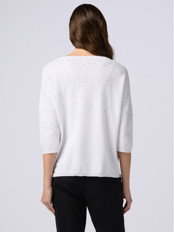 Oltre Oltre Cardigan M394E001741N011 Bianco Regular Fit