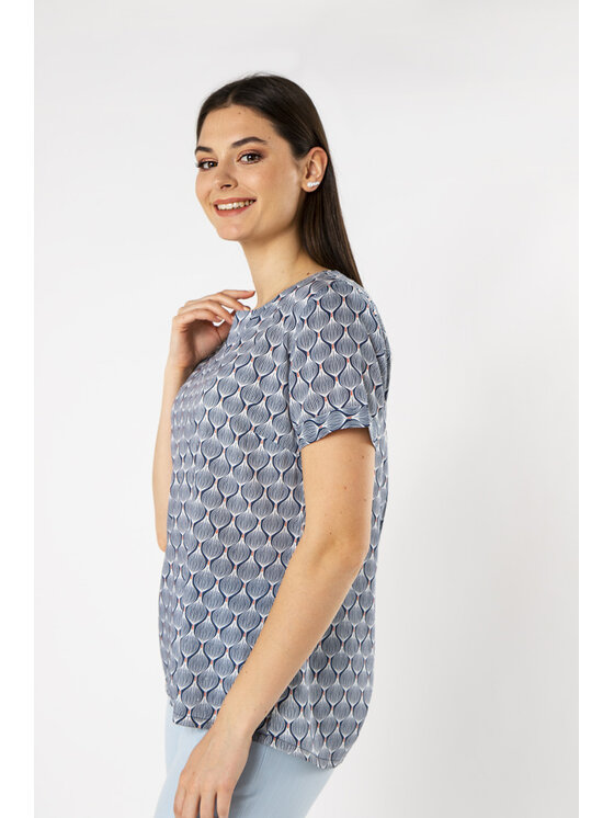 QUIOSQUE QUIOSQUE Halenka CARBOY SHIRT Modrá Regular Fit