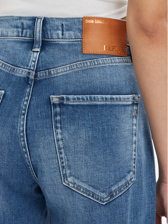 REPLAY Replay Jeansy WB471.000.581 Niebieski Balloon Fit