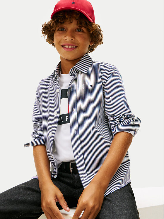 Tommy Hilfiger Tommy Hilfiger Marškiniai KB0KB10155 Tamsiai mėlyna Regular Fit