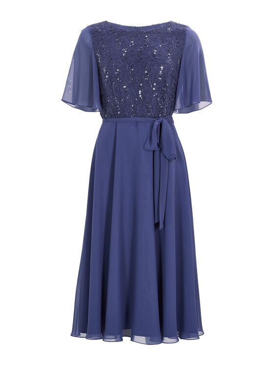 Swing Swing Rochie cocktail 5AI02500 Albastru Regular Fit