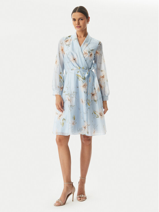 Rinascimento Rinascimento Abito da cocktail CFC0128000003 Azzurro chiaro Regular Fit