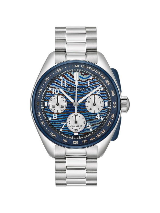Bulova Bulova Zegarek 98A329 Srebrny