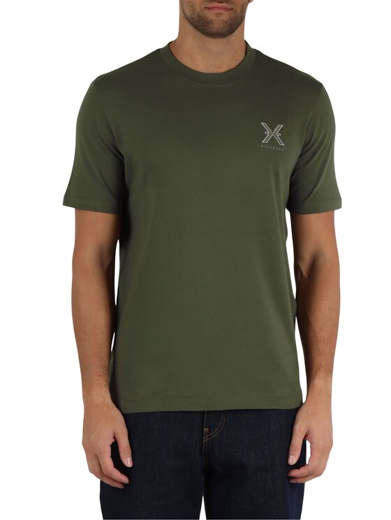 Richmond X Richmond X T-shirt UMA24001TS Verde Regular Fit