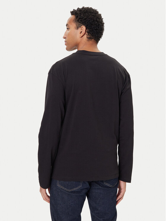 Tommy Hilfiger Tommy Hilfiger Hosszú ujjú UM0UM03651 Fekete Regular Fit