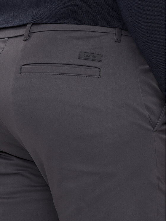 Calvin Klein Calvin Klein Chinosy K10K113429 Szary Slim Fit