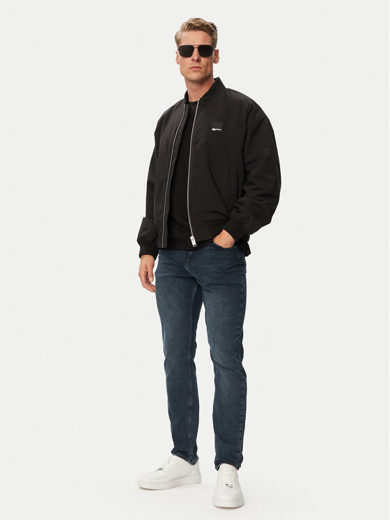 Karl Lagerfeld Jeans Karl Lagerfeld Jeans Kurtka bomber B3M15051 Czarny Regular Fit