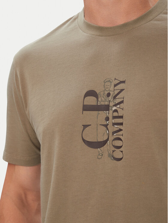C.P. Company C.P. Company Футболка 21CMTS134A005100W Бежевий Regular Fit