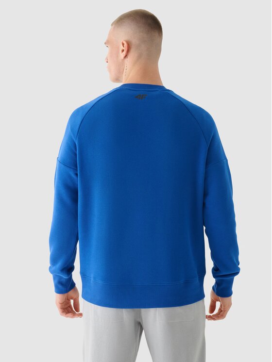 4F 4F Felpa 4FWAW24TSWSM1255-33S Blu Regular Fit