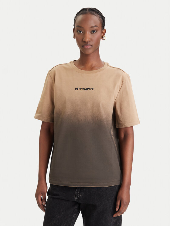 Patrizia Pepe Patrizia Pepe T-Shirt 8M1828/J366-FG71 Καφέ Relaxed Fit