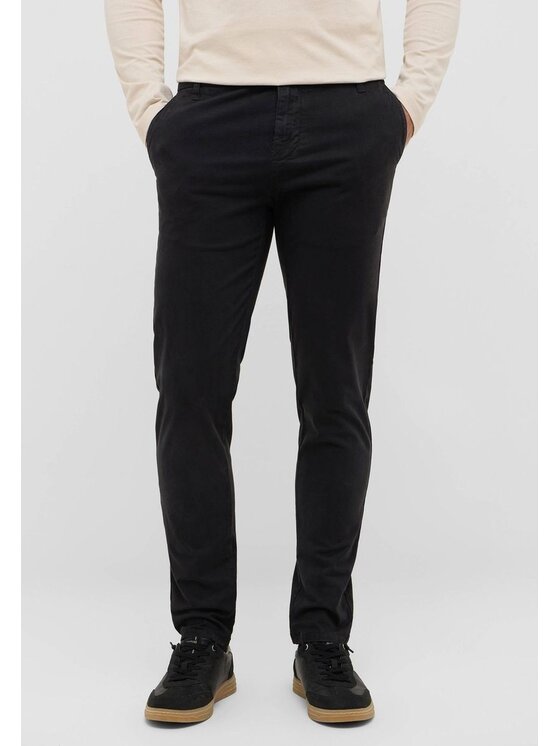 Mustang Mustang Chinosy Style Daytona Chino Czarny Slim Fit