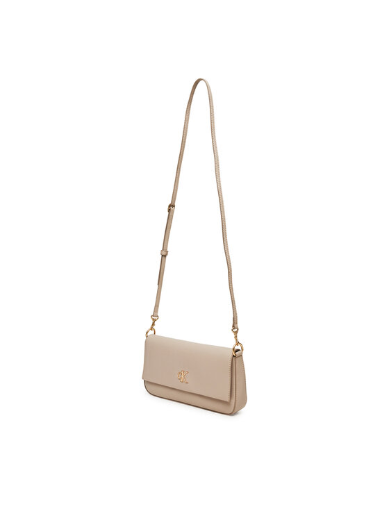 Calvin Klein Calvin Klein Ročna torba Minimal Monogram Shoulder Pouch LV04K3161G Bež