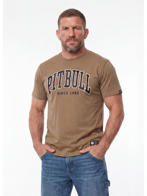 PITBULL PITBULL T-Shirt NORTON Brązowy Regular Fit