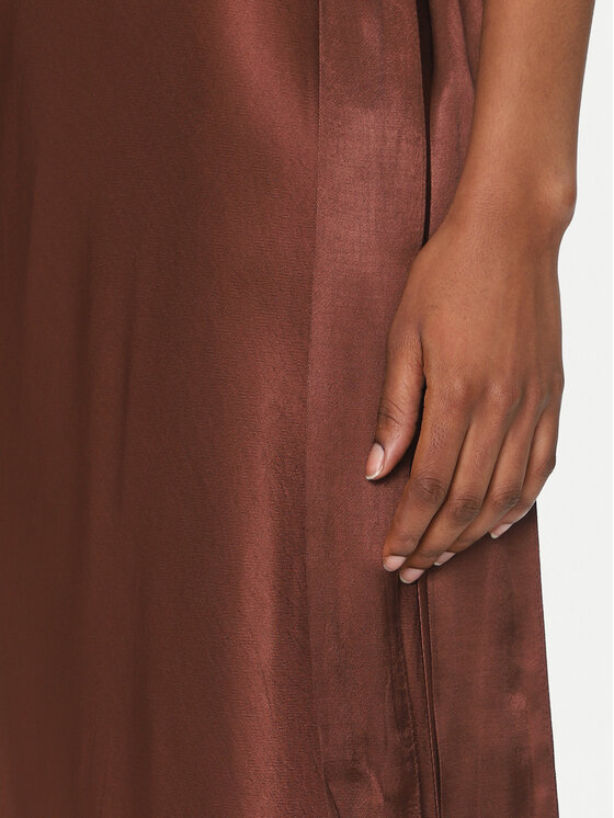 ViCOLO ViCOLO Večerna obleka TD0766 Rjava Regular Fit