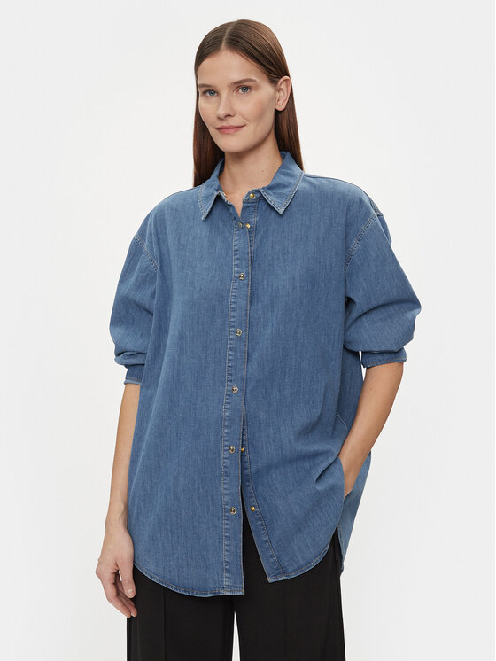 JOOP! cămașă de blugi 30037338 Albastru Oversize