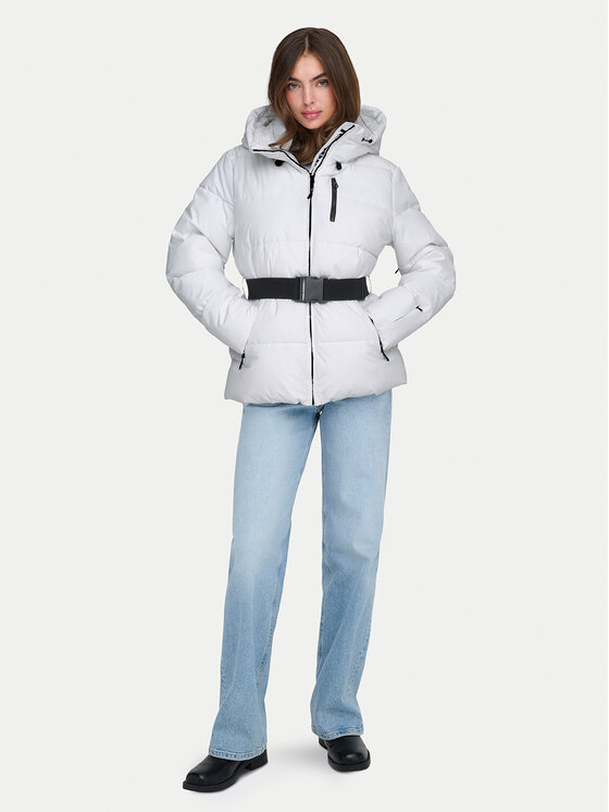 ONLY ONLY Μπουφάν χειμωνιάτικο Harper 15352040 Λευκό Regular Fit