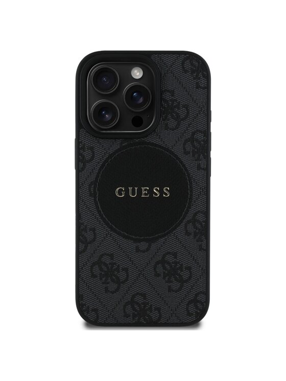 Guess Guess Etui na telefon iPhone 16 Pro Czarny