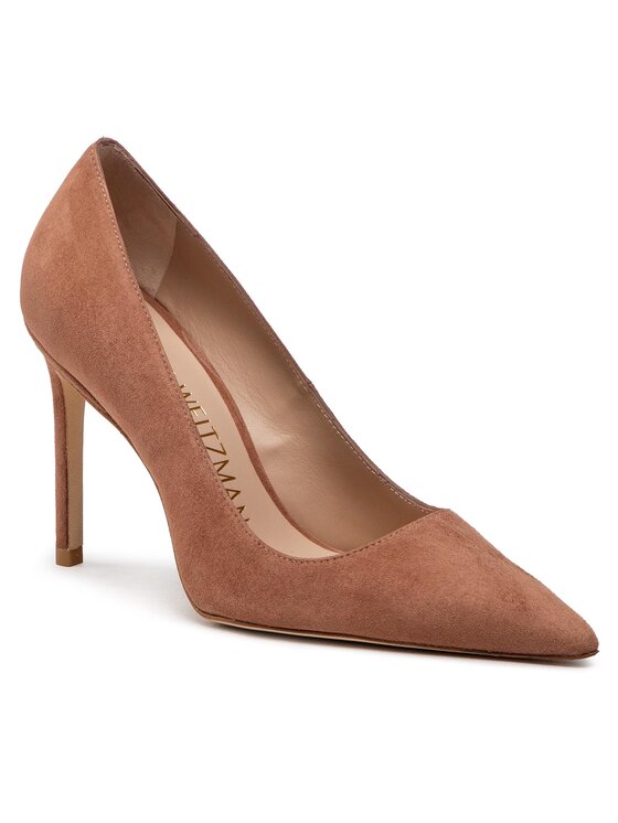Stuart Weitzman Pantofi cu toc subțire Stuart 100 Pump SA585 Bej 100 imagine noua