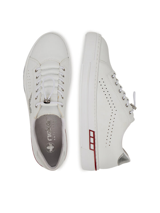 Rieker Rieker Sneakersy L8857-80 Biały