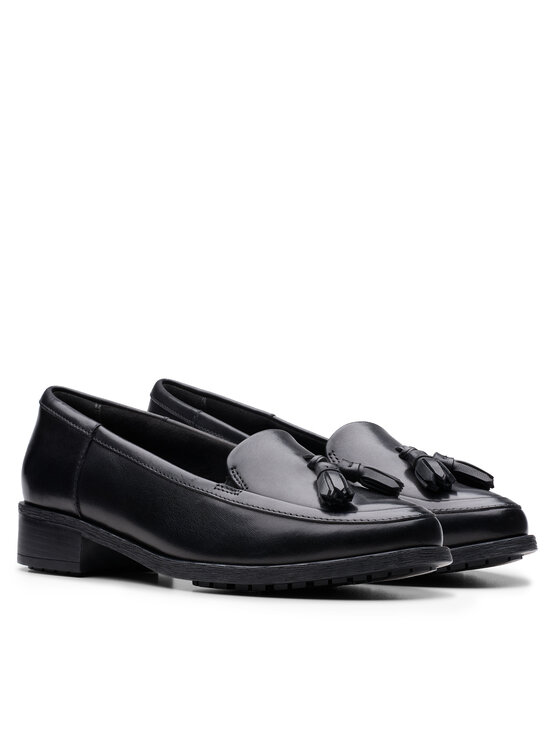 Clarks Clarks Loaferek Havisham Edge 26178703 Fekete