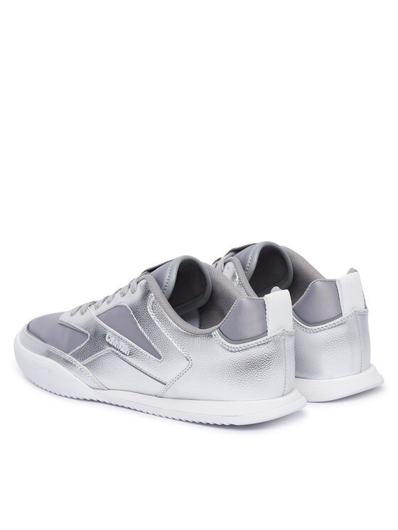 Calvin Klein Calvin Klein Sneakers Low Pro Run Lace Stripe Met Lth HW0HW03272 Argento