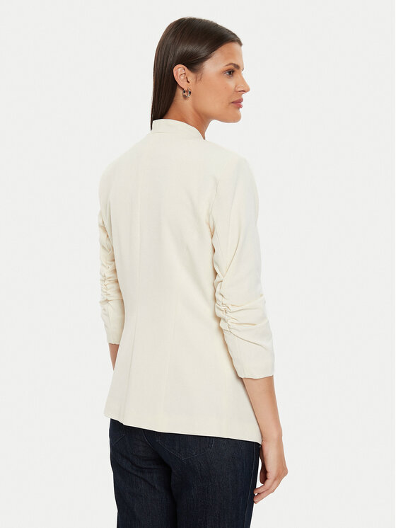 Vila Vila Marynarka Her New 14039434 Beżowy Regular Fit