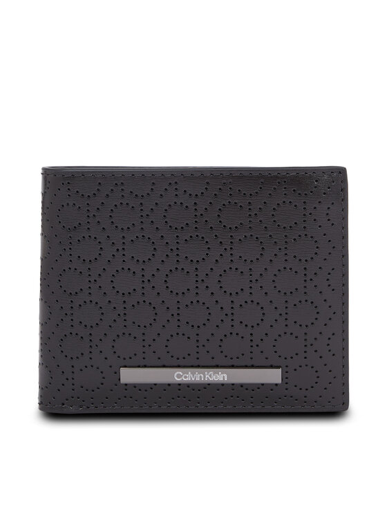Calvin Klein Calvin Klein Μεγάλο Πορτοφόλι Ανδρικό Modern Bar Bifold 6Cc W/Bill K50K511834 Μαύρο