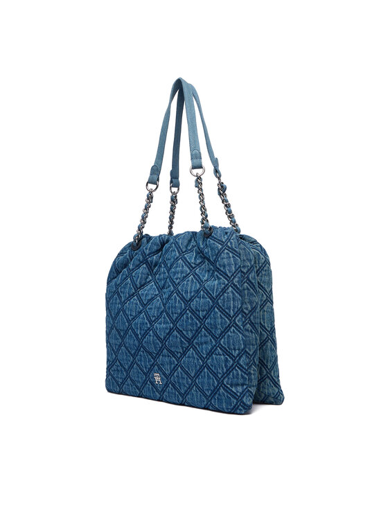 Tommy Hilfiger Tommy Hilfiger Soma Th Feminine Tote Denim AW0AW18866 Zils