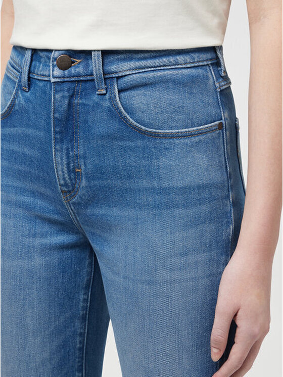 Wrangler Wrangler Spodnie materiałowe SLIM Niebieski Slim Fit