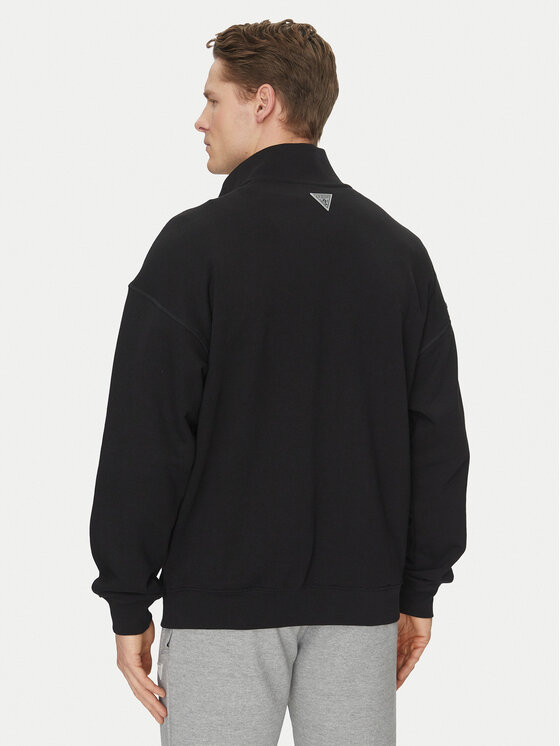 Guess Guess Μπλούζα Z4YQ01 KAIJ1 Μαύρο Regular Fit