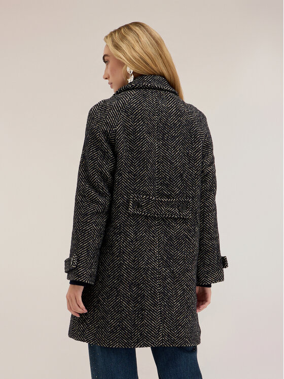 Motivi Motivi Cappotto invernale 0015W000142N0Z3 Nero Regular Fit