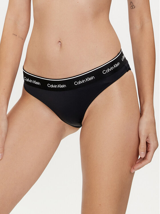 Calvin Klein Swimwear Bikini pezzo sotto KW0KW02428 Nero, taglia : XL