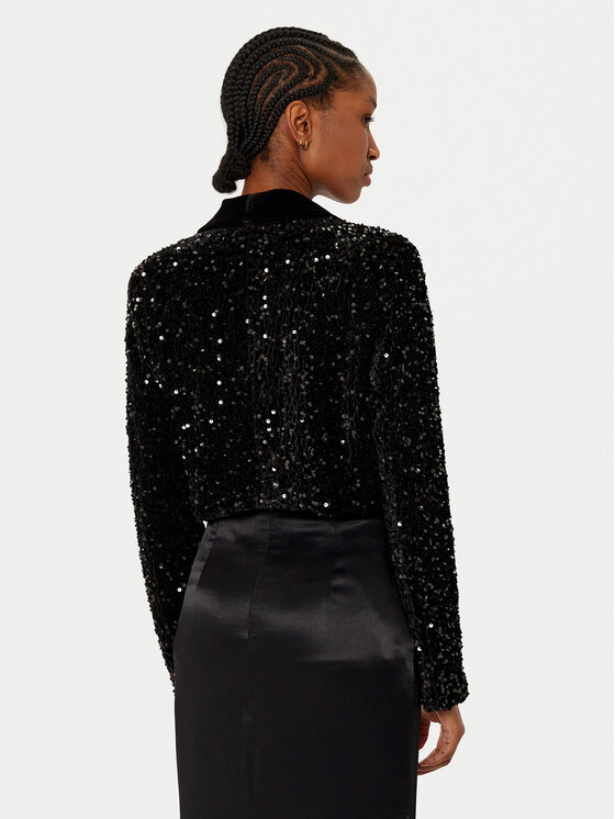 Rinascimento Rinascimento Sacou CFC0121944003 Negru Regular Fit