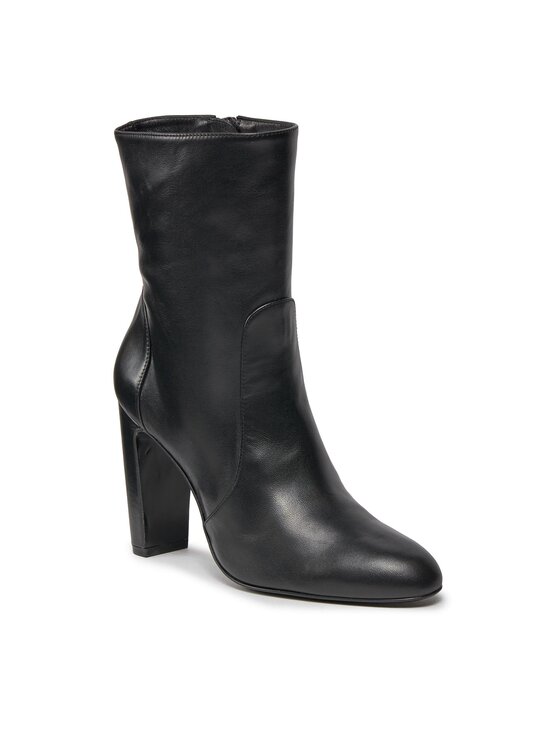 Stuart Weitzman Stuart Weitzman Polokozačky Vida 100 Zip Bootie SG232 Černá