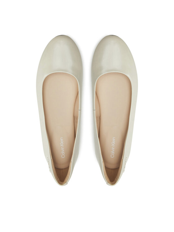 Calvin Klein Calvin Klein Balerinke Round Ballerina HW0HW02449 Écru