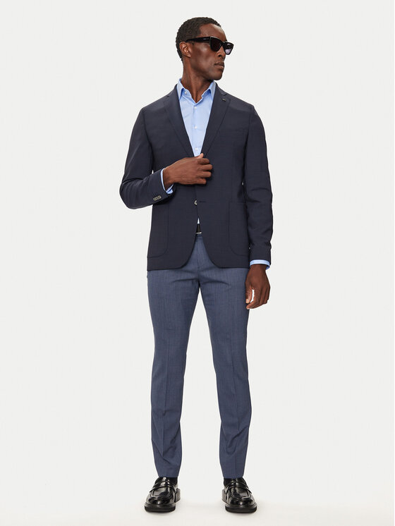 Michael Kors Michael Kors Marynarka MK0SB01003 Granatowy Slim Fit