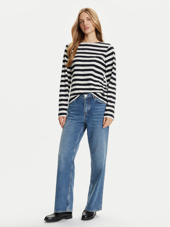 Marc O'Polo Marc O'Polo Bluse 508 3014 52145 Dunkelblau Relaxed Fit
