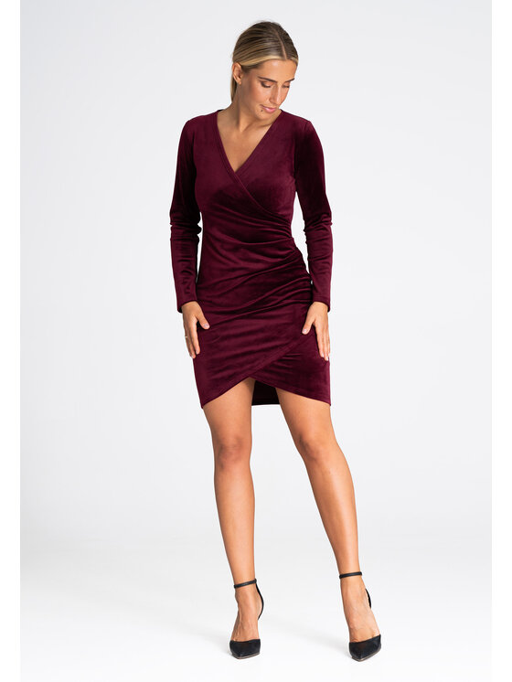 FIGL FIGLFIGL Vestito M963 Bordeaux Regular Fit